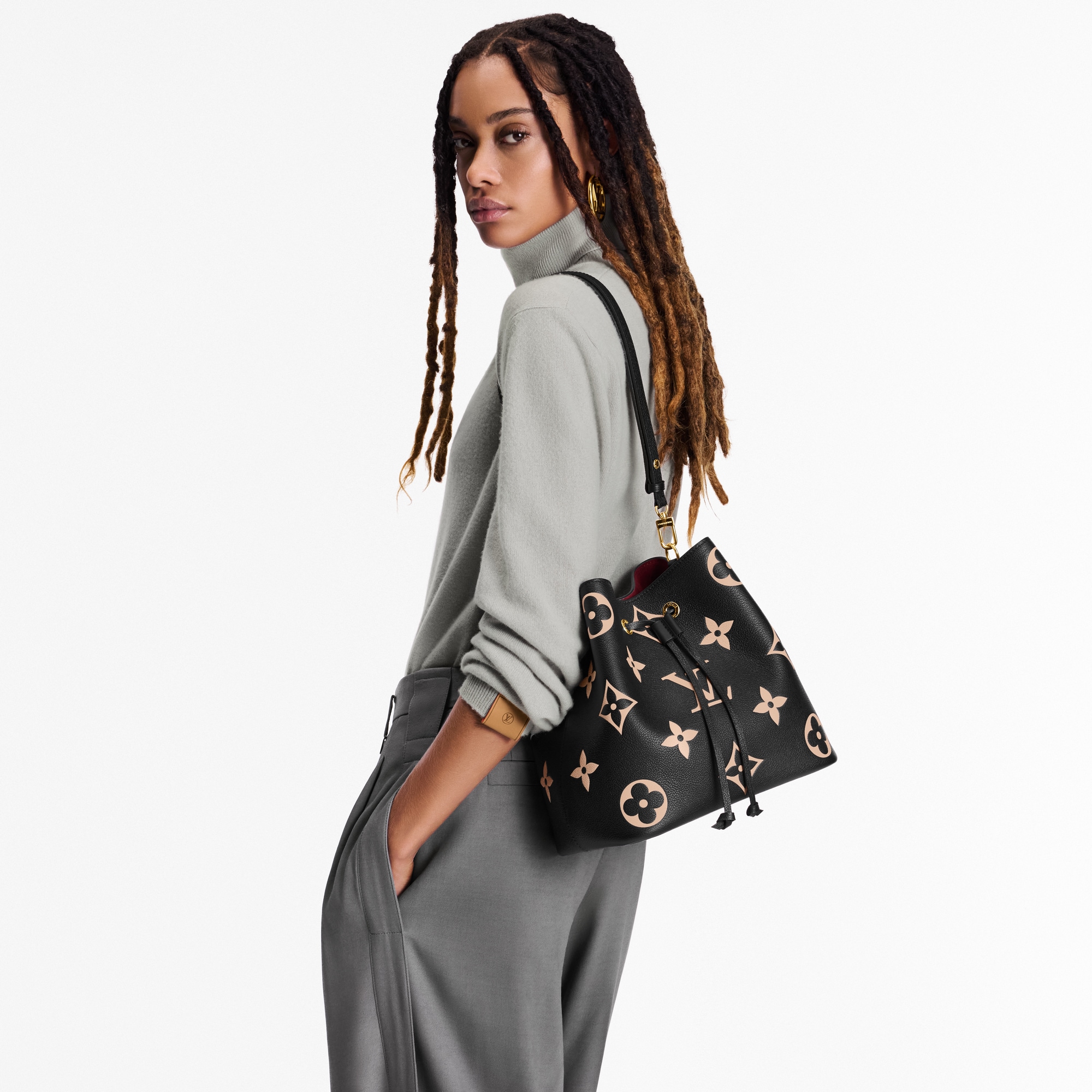 NéoNoé MM Bicolor Monogram Empreinte Leather - All Handbags